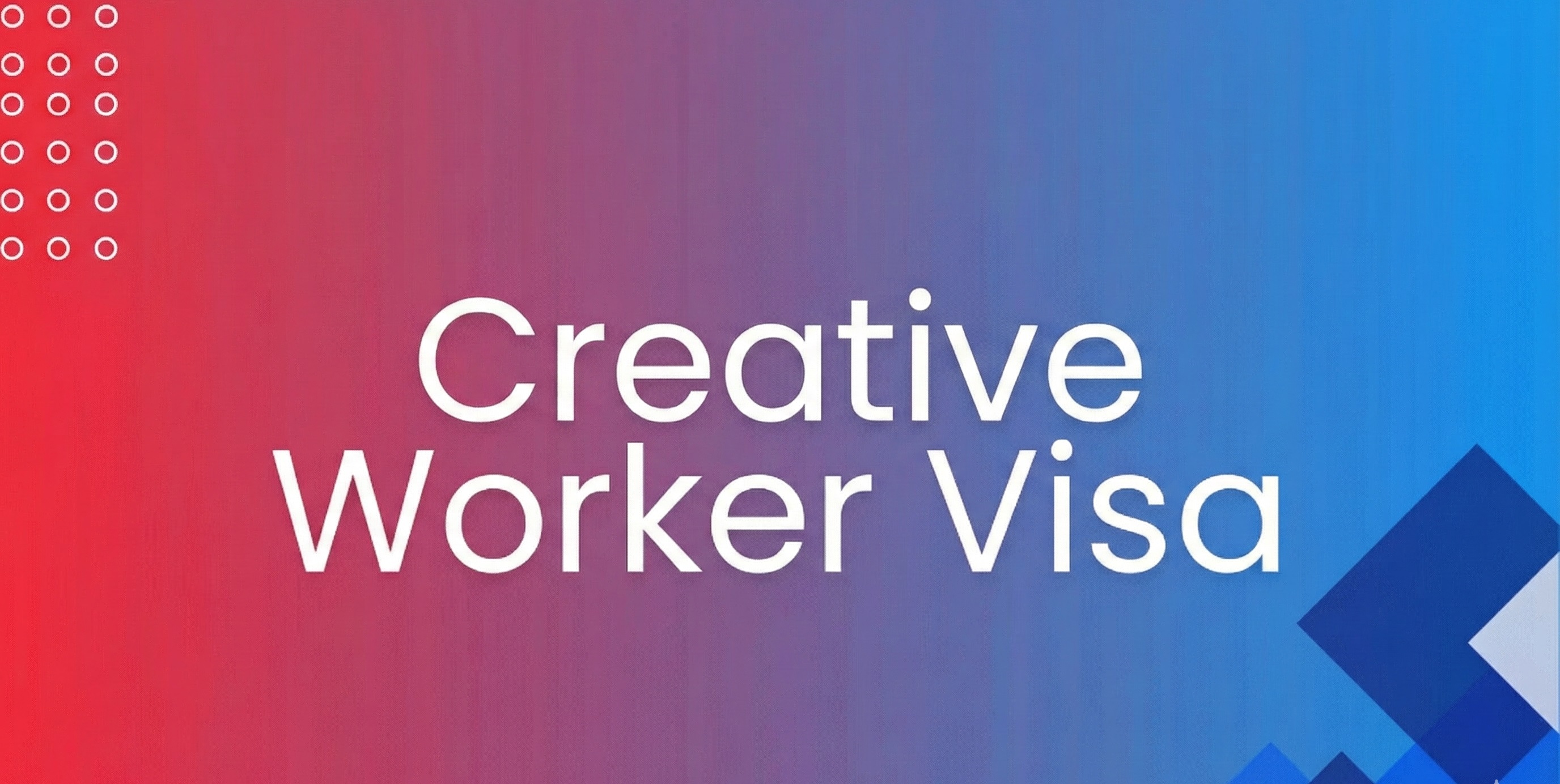 Creative Worker visa